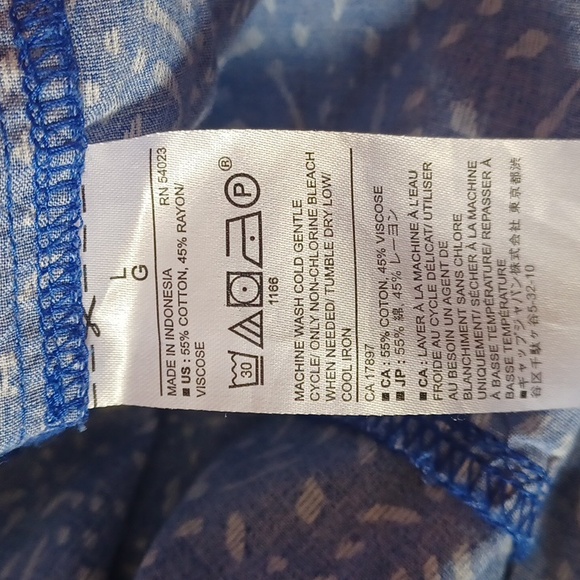 Banana Republic Blue Sleeveless Sun Dress, Ruffle Straps, Teired Skirt - Picture 11 of 13